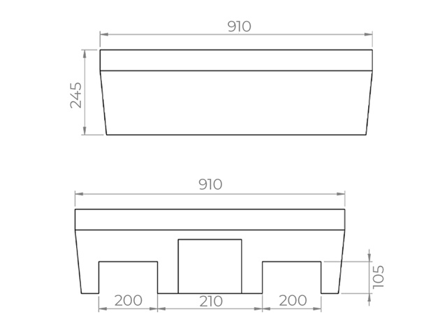 Pallet de Contenção 1 Tambor Grade Fixa 04