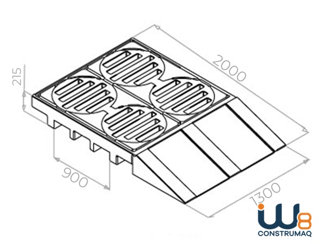 Pallet de Contenção com Rampa 04