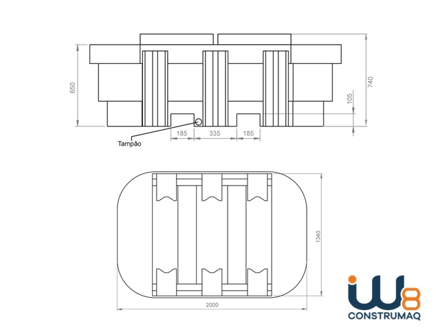 Pallet de Contenção para IBC e 4 Tambores 05