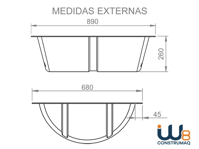 Medidas Cocho 80 Litros