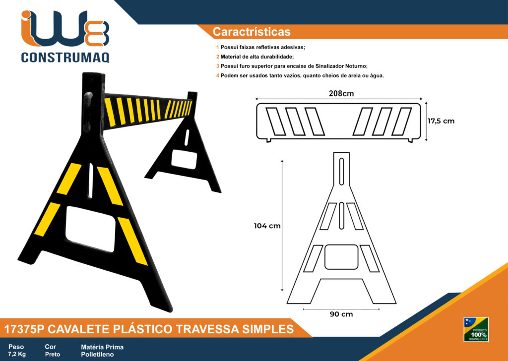 17375P Cavalete Simples 2M